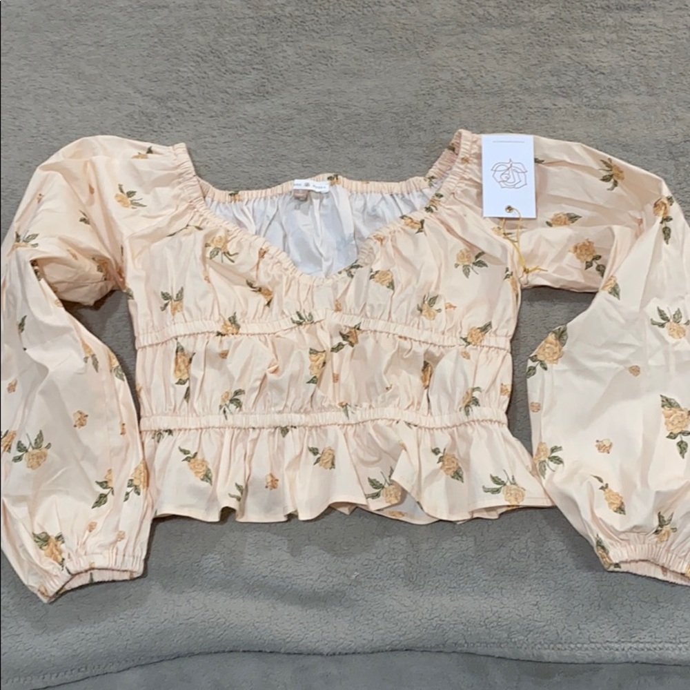 Backyard Roses Jenny Top
